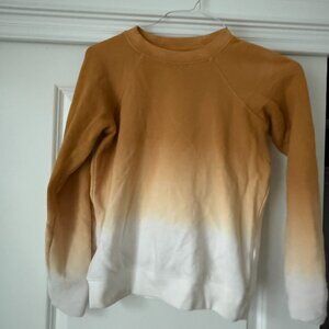 Faherty Mustard Crewneck Sweatshirt - Size XS